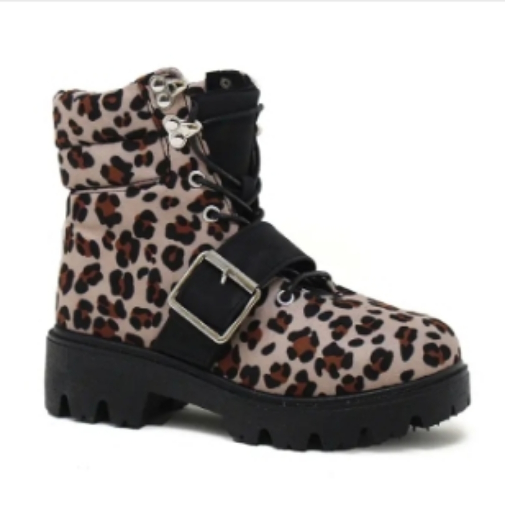 Krazy Kicks Camelia Leopard Booties